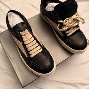 Men's Black and Tan Sneakers